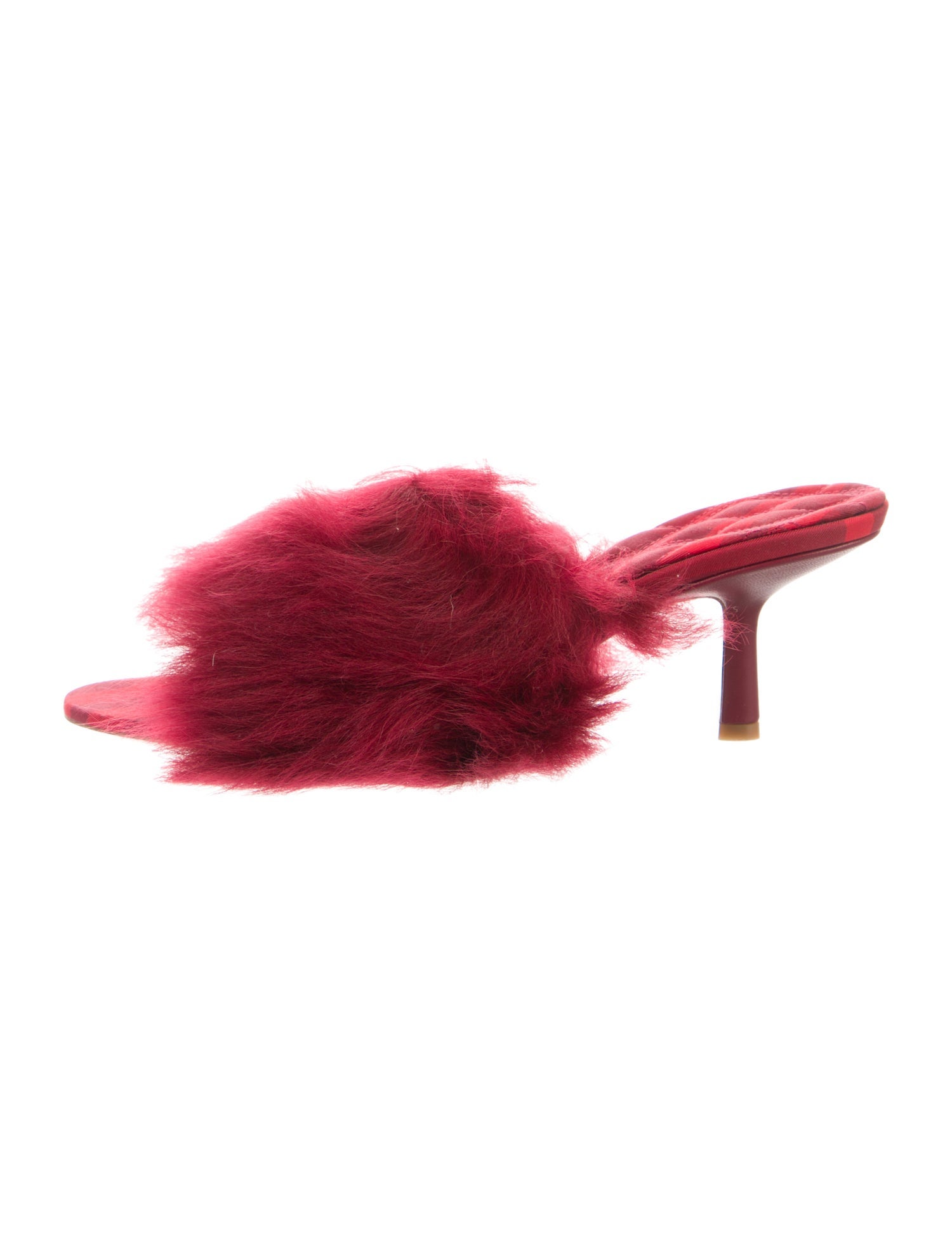 Burberry Fur Slides w/ Tags