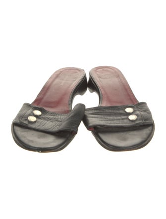 Burberry Leather Slides