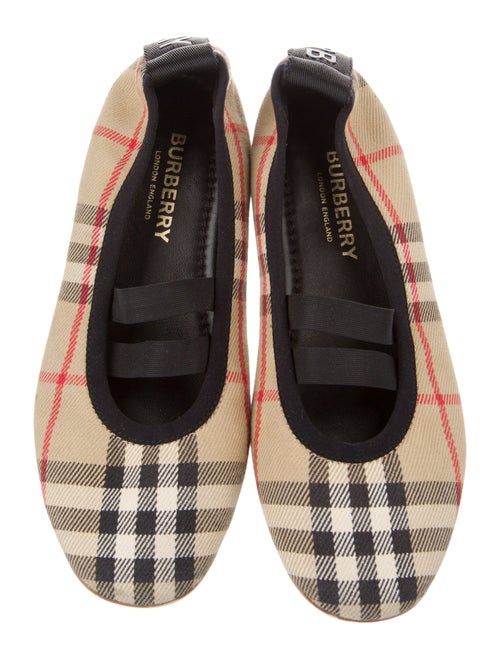 Burberry Girls' Check Print Ballet Flats