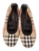 Burberry Girls' Check Print Ballet Flats