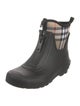 Burberry House Check Pattern Rubber Rain Boots