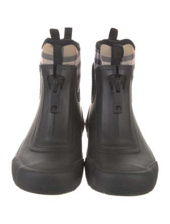 Burberry House Check Pattern Rubber Rain Boots