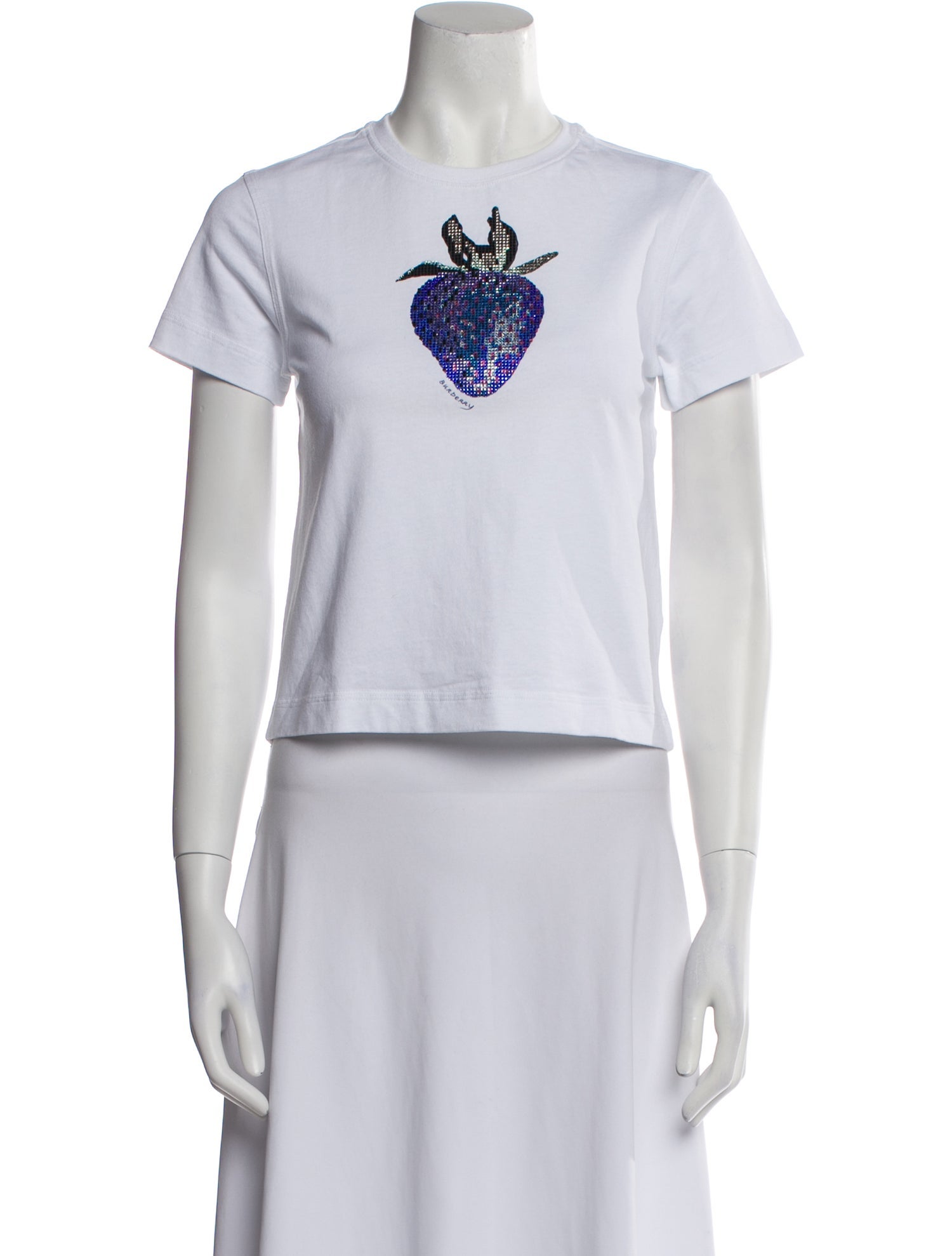 Burberry Graphic Print Crew Neck T-Shirt