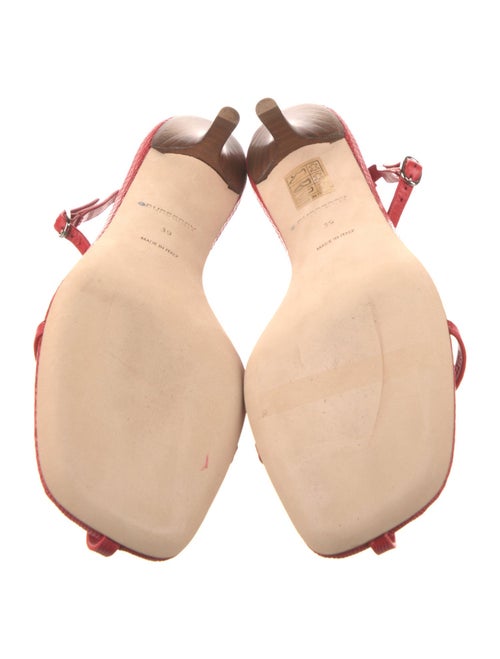 Burberry Leather T-Strap Sandals
