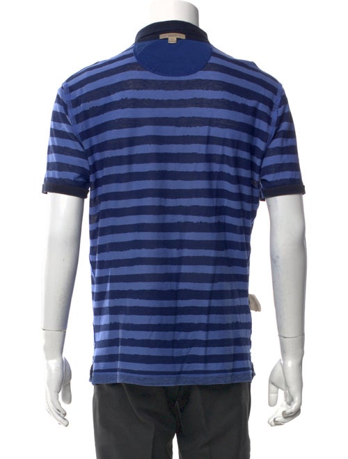Burberry Striped Collar Polo Shirt