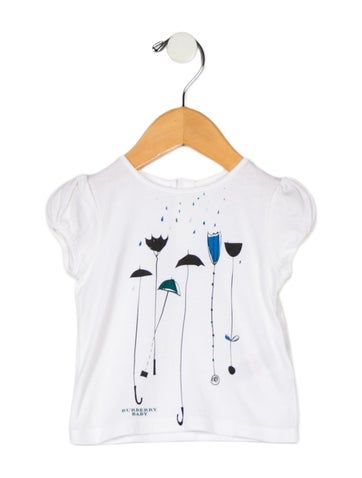 Burberry Sizes 0-24 Months Infant Girls' Graphic Print Short Sleeve Top 9M