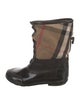 Burberry House Check Pattern Rubber Rain Boots