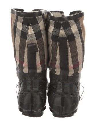 Burberry House Check Pattern Rubber Rain Boots