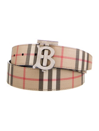 Burberry Check Print Nova Check Pattern Belt Kit