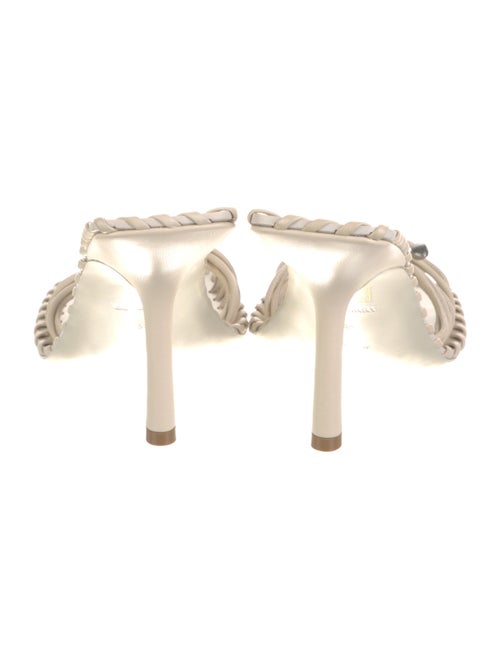 Burberry Leather Whipstitch Trim Slides