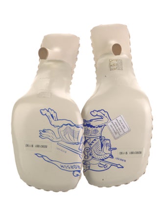 Burberry Leather Whipstitch Trim Slides