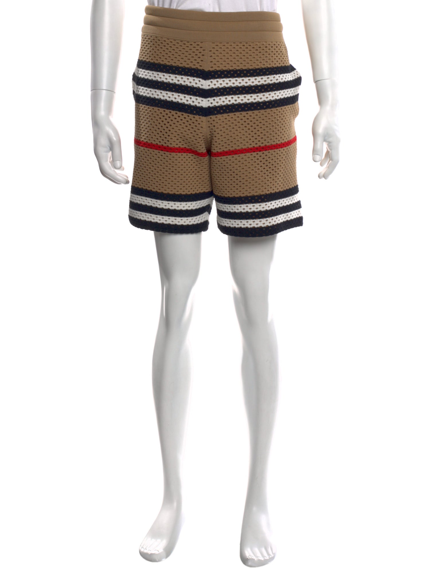 Burberry Striped Jogger Shorts