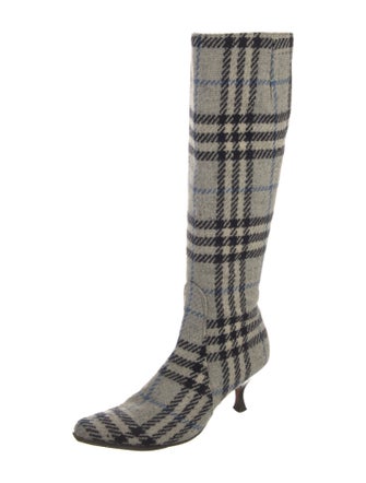 Burberry Nova Check Pattern Boots