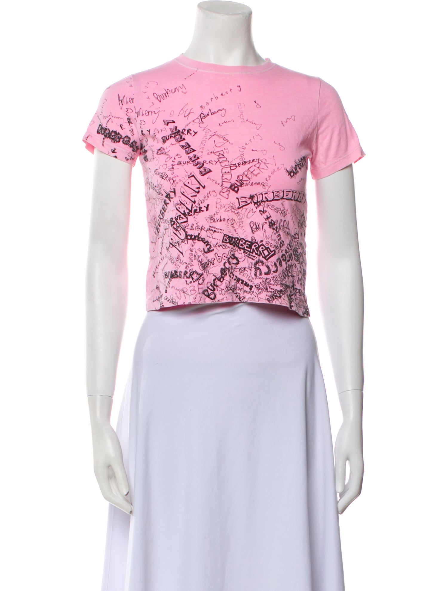 Burberry Girls Solid Short Sleeve T-Shirt