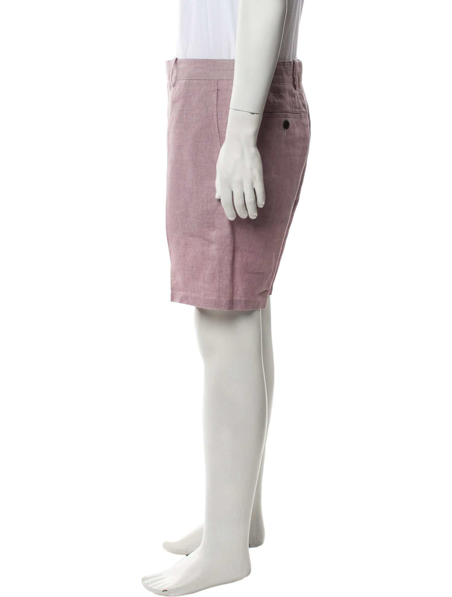 Burberry Linen Flat Front Shorts