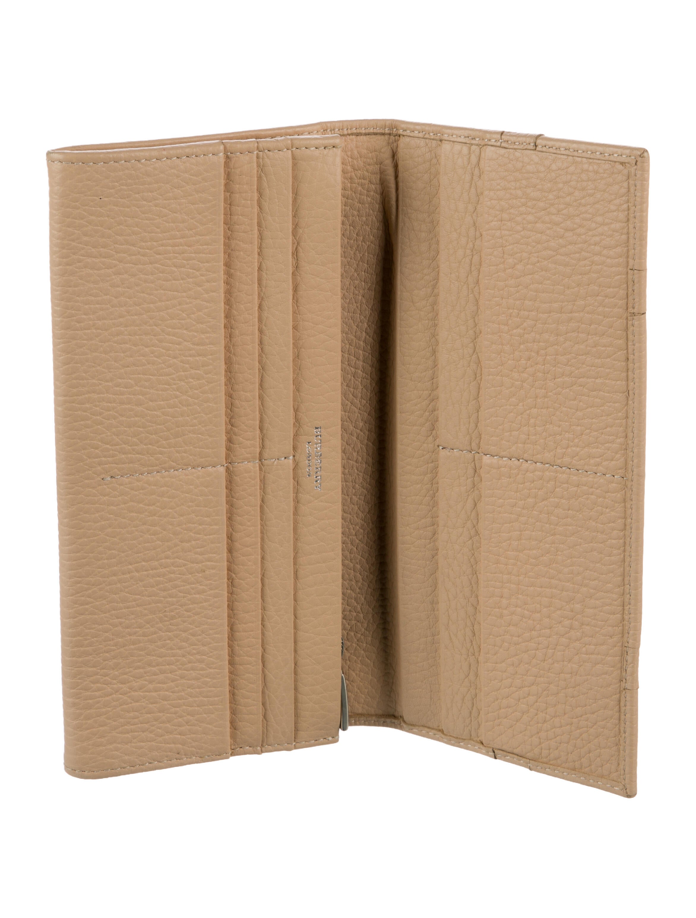 Burberry Leather Continental Wallet
