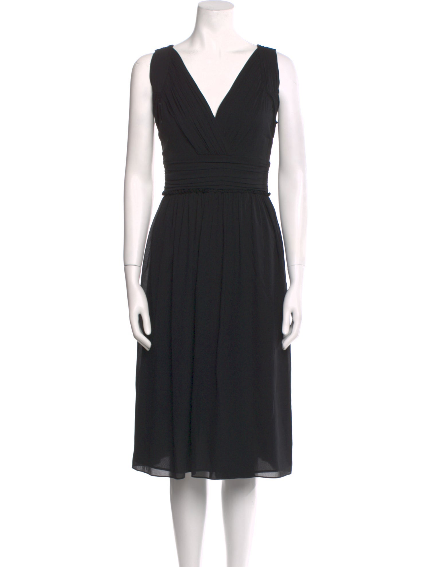 Burberry Silk Midi Length Dress