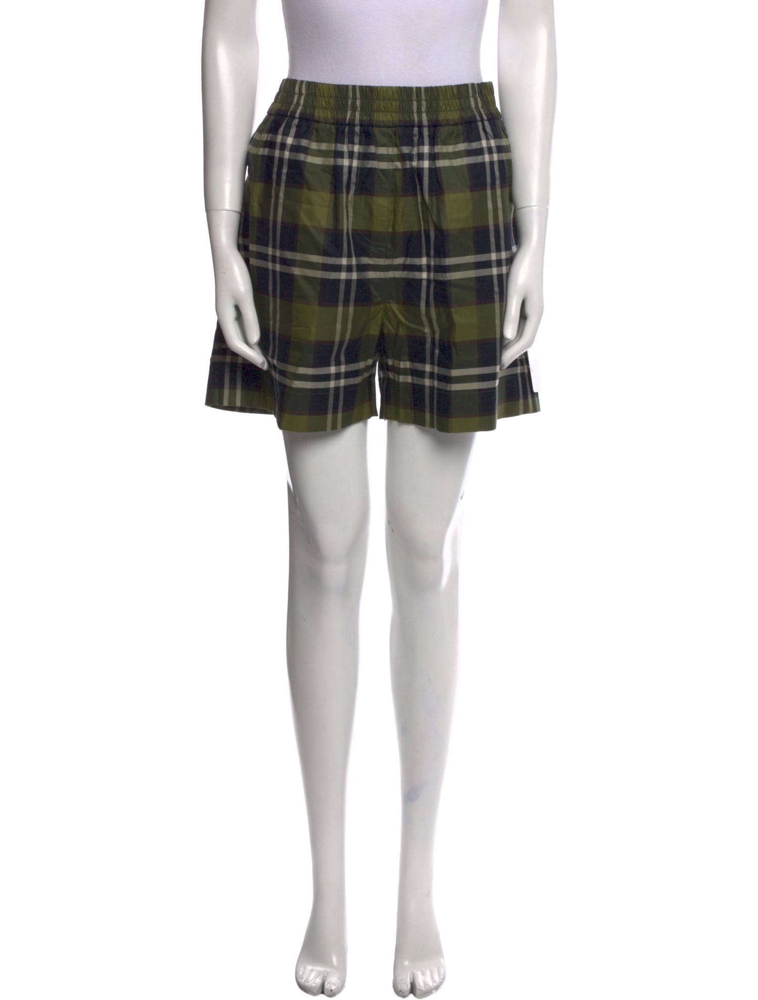 Burberry Plaid Print Mini Shorts w/ Tags