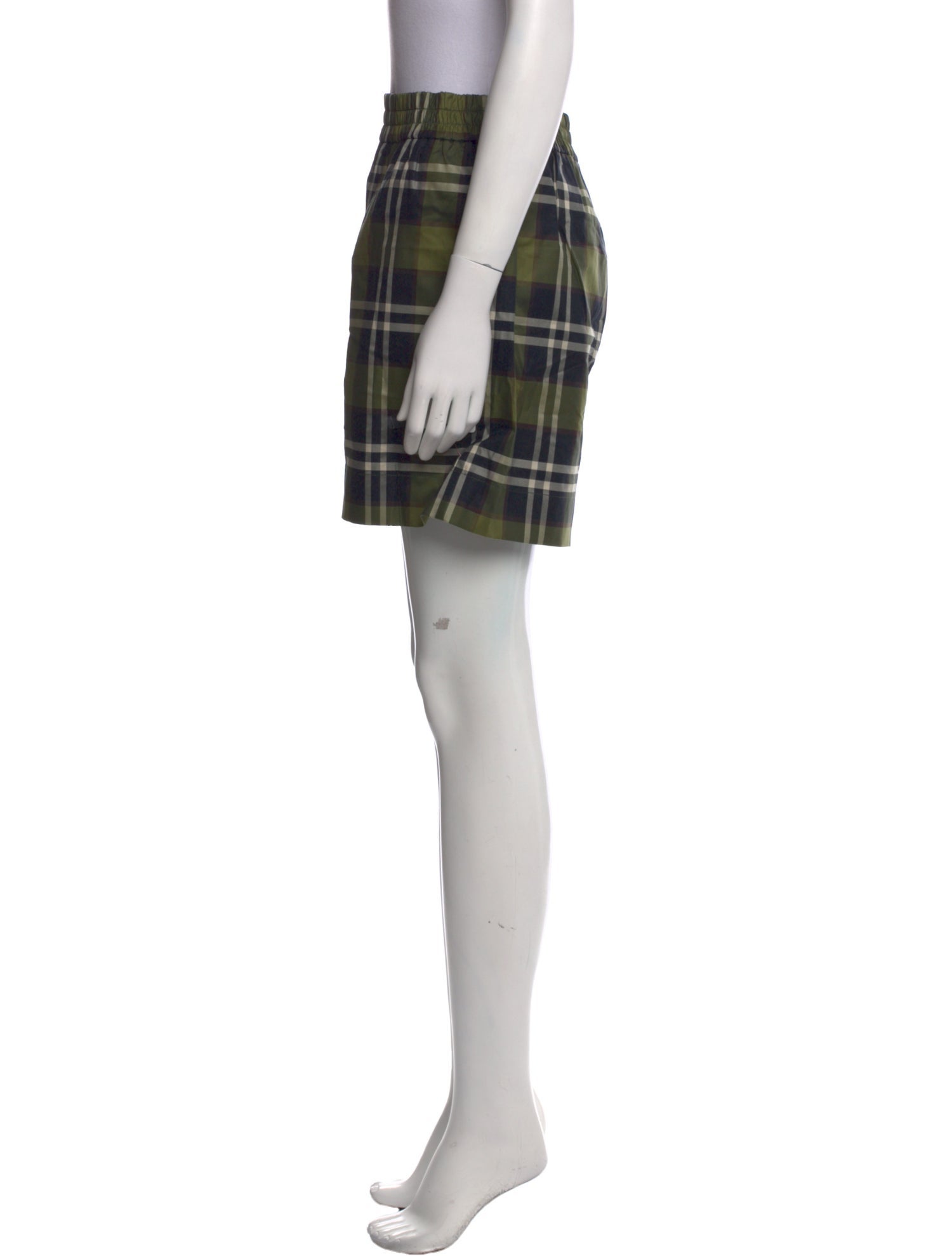 Burberry Plaid Print Mini Shorts w/ Tags