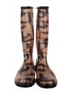 Burberry Abstract Check Rubber Rain Boots