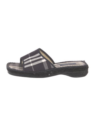 Burberry Nova Check Pattern Canvas Slides
