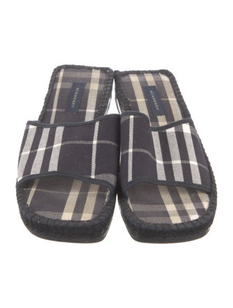 Burberry Nova Check Pattern Canvas Slides