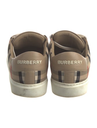 Burberry Nova Check Pattern Sneakers
