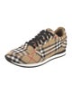 Burberry Nova Check Pattern Canvas Sneakers