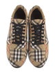 Burberry Nova Check Pattern Canvas Sneakers