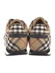 Burberry Nova Check Pattern Canvas Sneakers