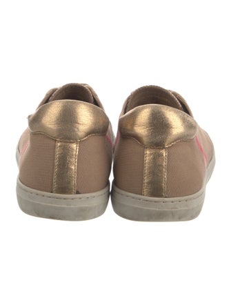 Burberry Nova Check Pattern Canvas Sneakers