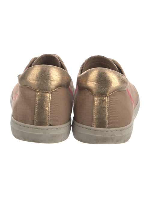 Burberry Nova Check Pattern Canvas Sneakers