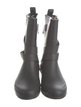 Burberry Nova Check Pattern Rubber Rain Boots