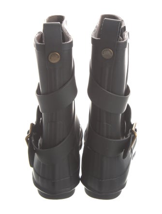 Burberry Nova Check Pattern Rubber Rain Boots