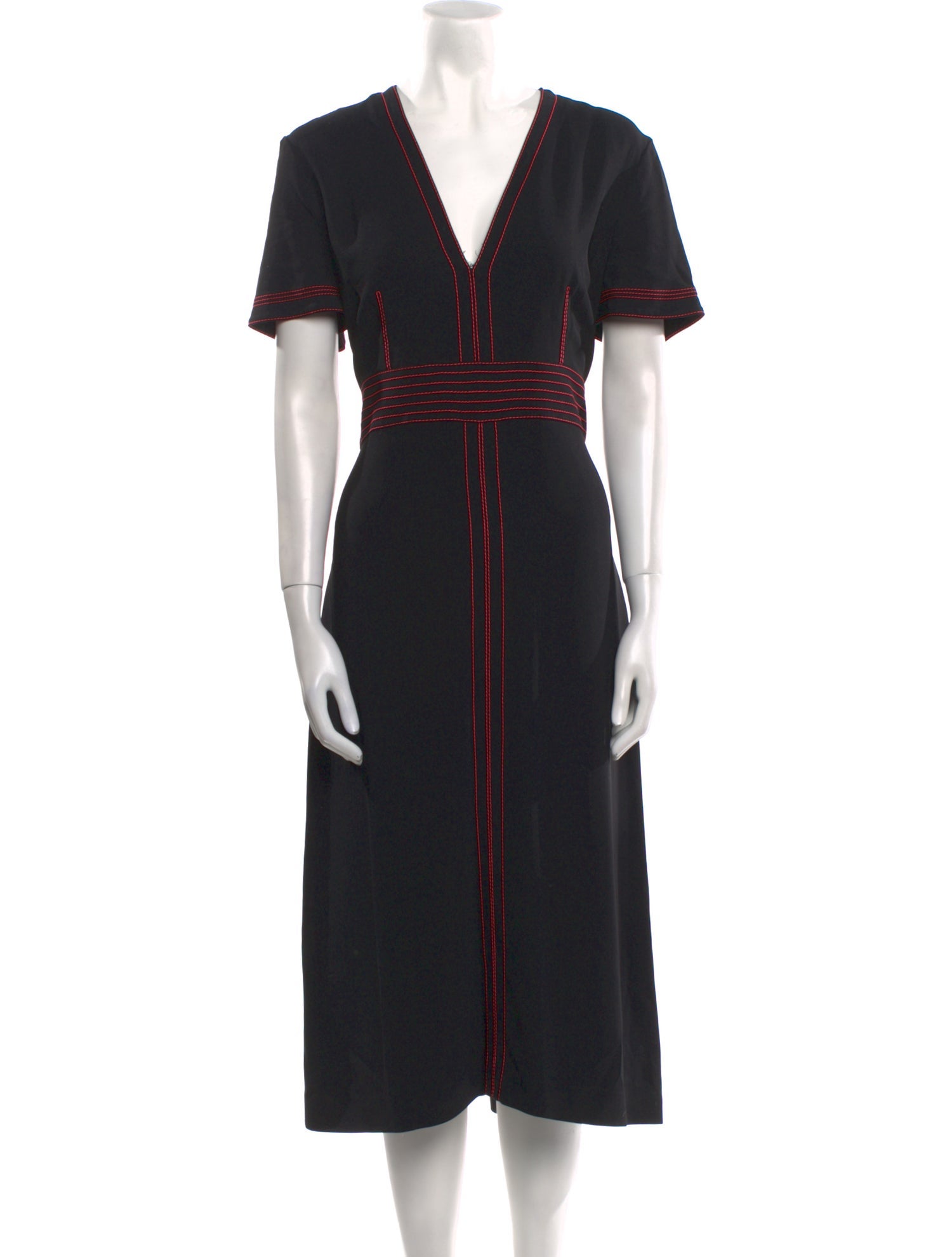 Burberry Silk Midi Length Dress