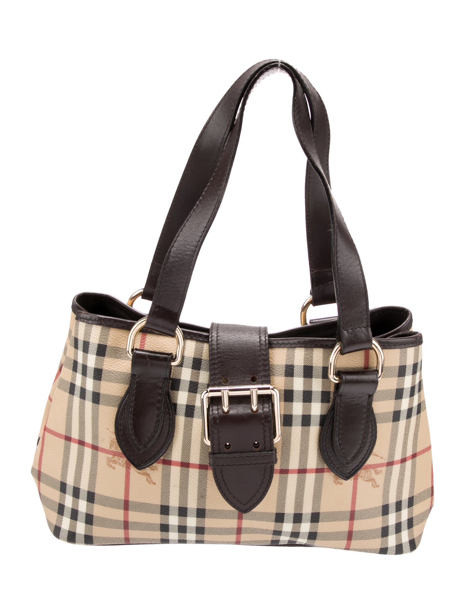 Burberry London Leather Top Handle Bag