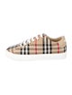 Burberry Nova Check Pattern Canvas Sneakers