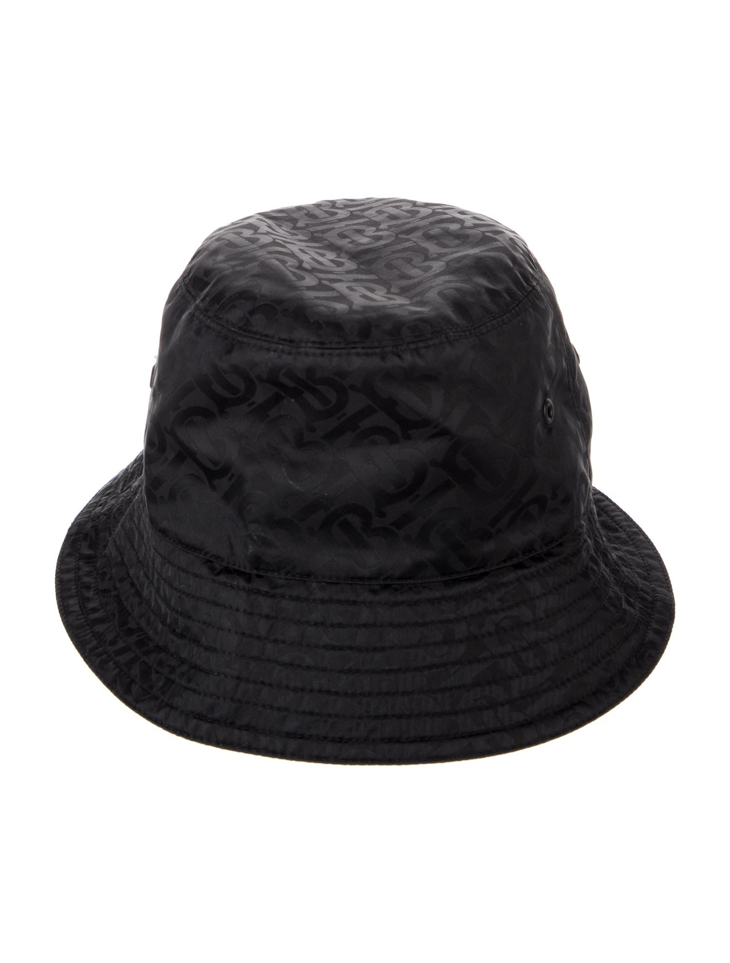 Burberry Womens' Solid Monogram Bucket Hat
