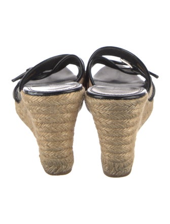 Burberry Nova Check Pattern Leather Espadrilles