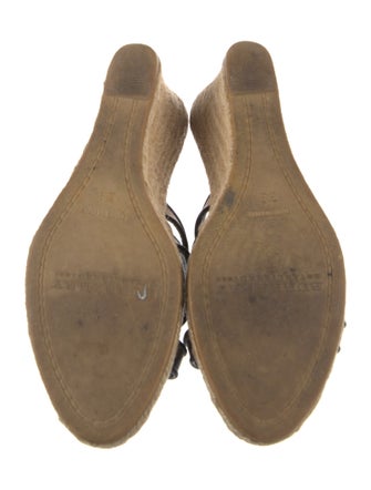 Burberry Nova Check Pattern Leather Espadrilles