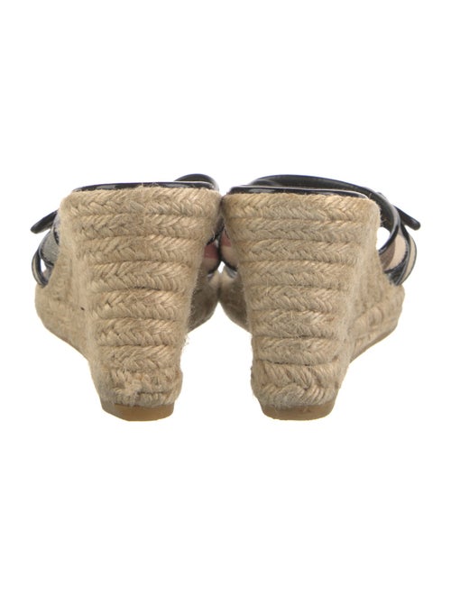 Burberry Nova Check Pattern Leather Espadrilles