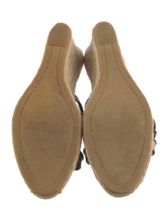 Burberry Nova Check Pattern Leather Espadrilles