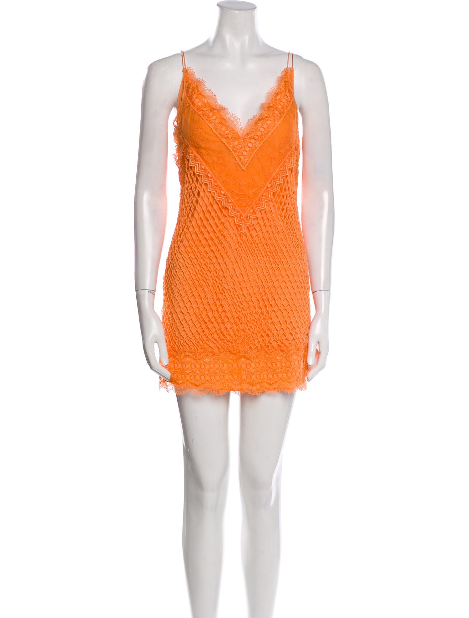 Burberry V-Neck Mini Dress