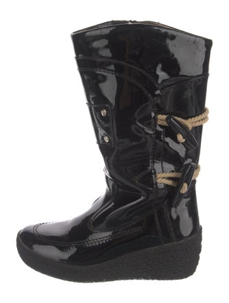 Burberry Patent Leather Rain Boots