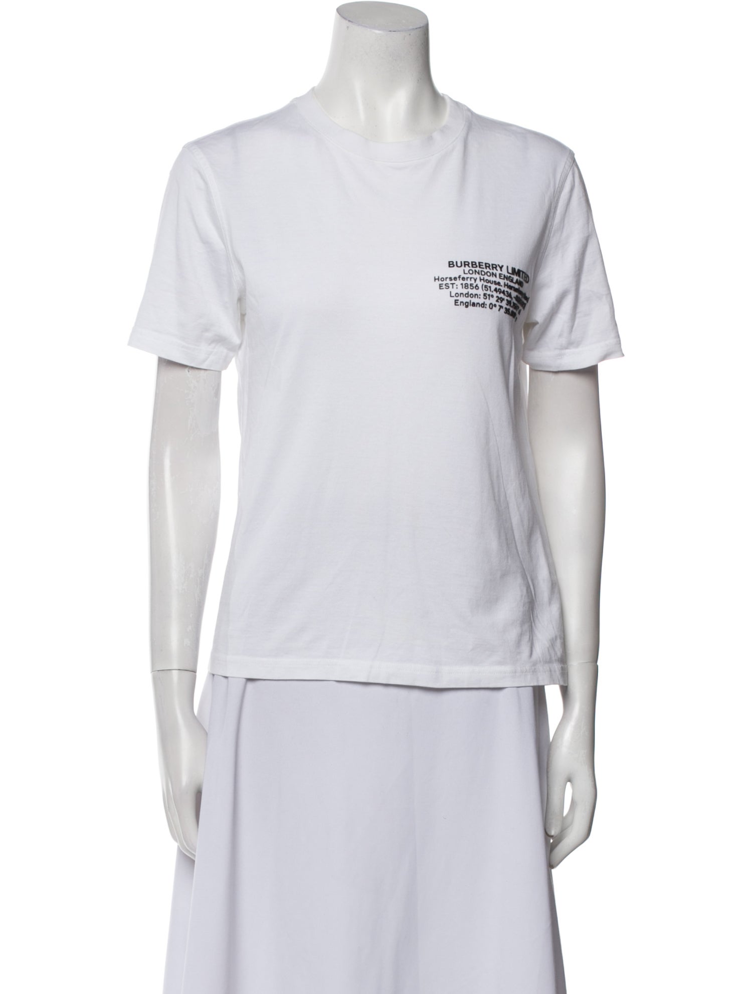 Burberry Graphic Print Crew Neck T-Shirt