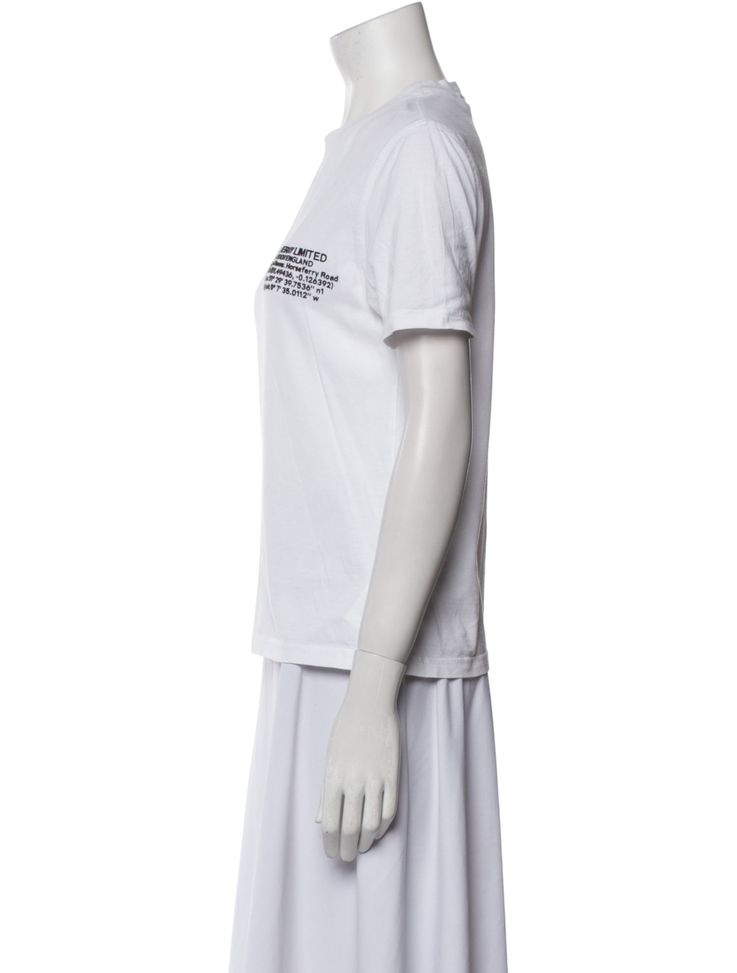 Burberry Graphic Print Crew Neck T-Shirt