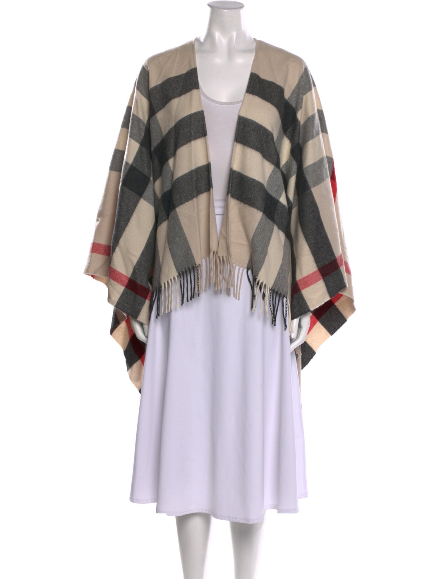 Burberry Cashmere Plaid Print Sweater