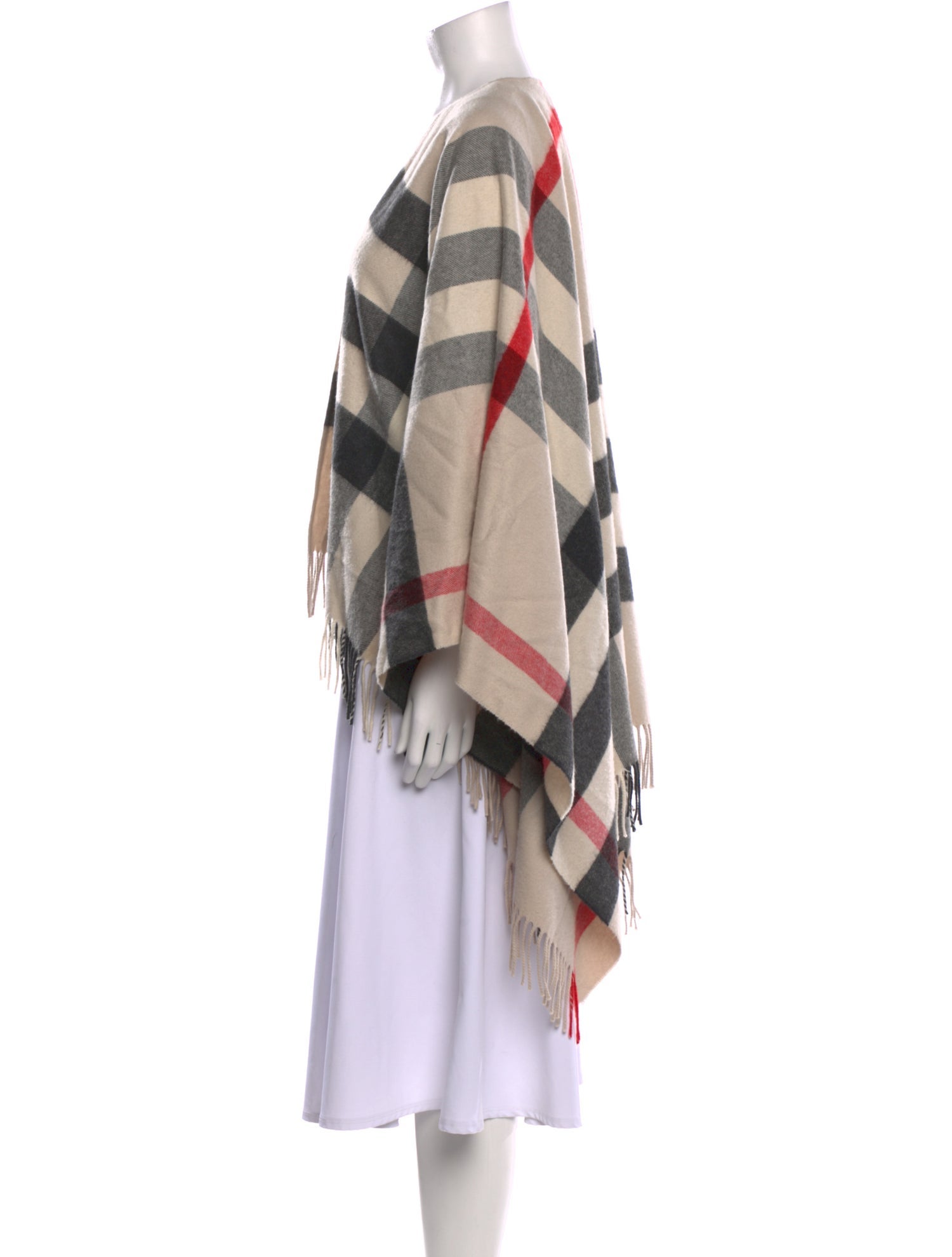 Burberry Cashmere Plaid Print Sweater