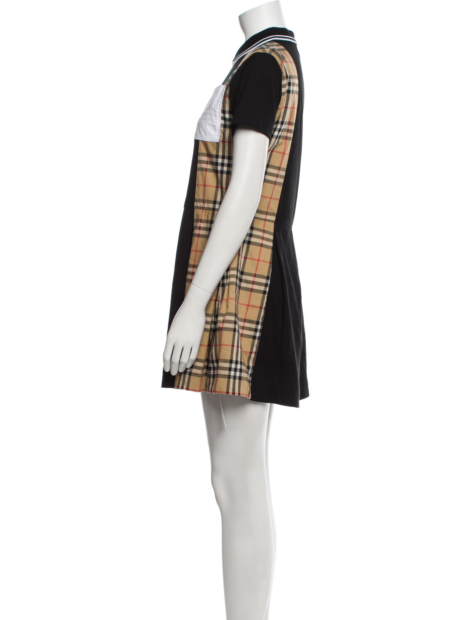 Burberry Plaid Print Mini Dress