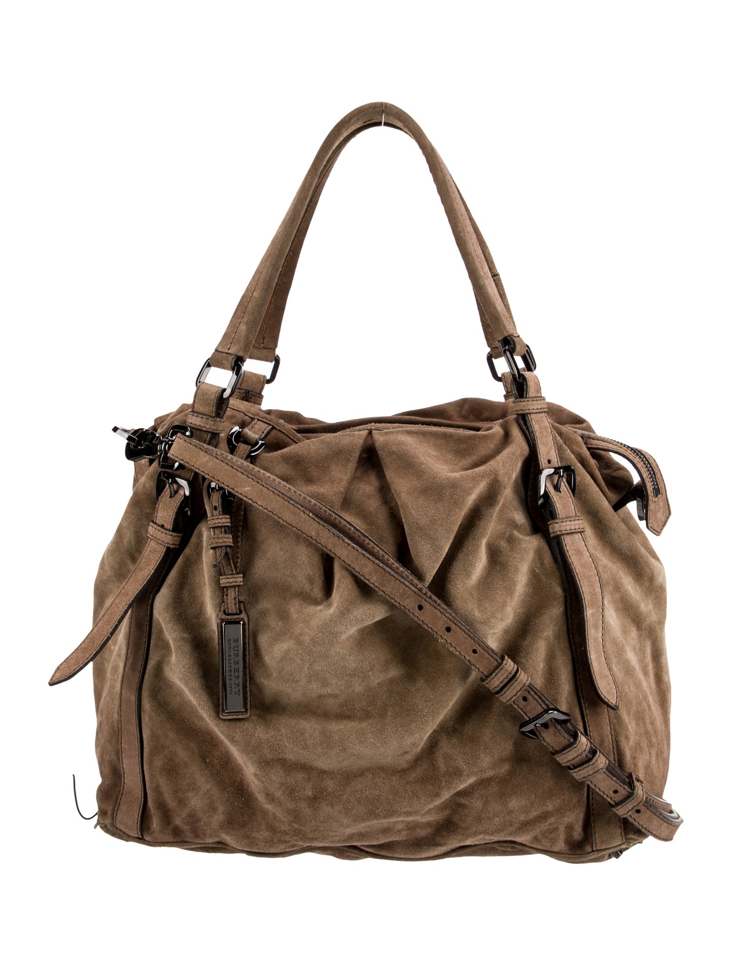 Burberry Suede Shoulder Bag